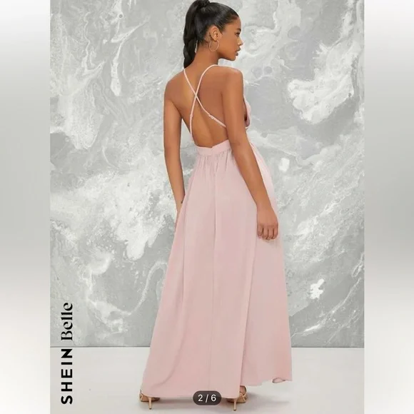 NWOT Pink Formal Dress - Picture 2 of 2